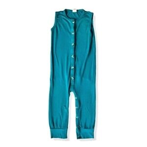 Kate Quinn Sleeveless Romper 18–24M Teal Bamboo‎ Snap One Piece Toddler Boy Girl